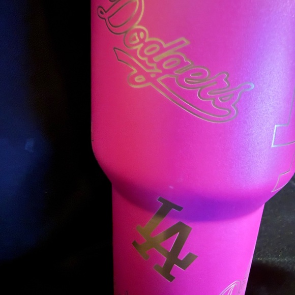 New Stanley 40oz Laser LA Engraved Dodgers Hot Pink Tumbler *No Original Box* - Picture 7 of 15